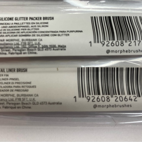 Set of 12- Morphe Bundle •6 GLITTER PACKER BRUSH •6 DETAIL LINER BRUSH - Picture 6 of 7